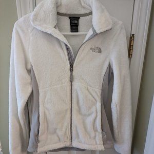 North Face fleece jacket, white, XS